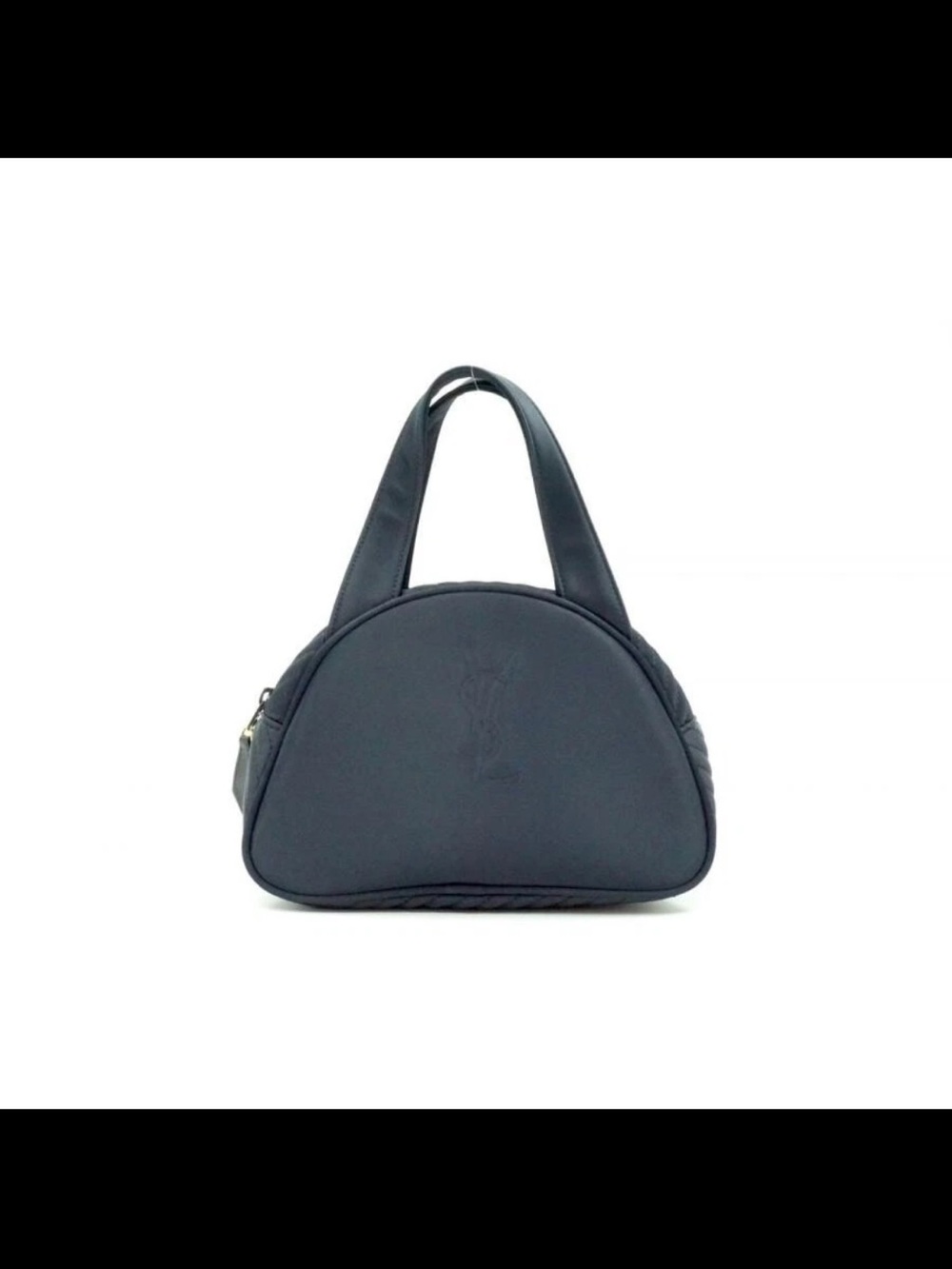 Yves Saint Laurent Black Semi-Circle Top-Handle Mini Purse